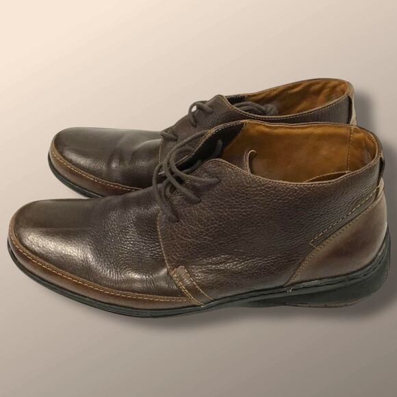 Men's 12M JOHNSTON & MURPHY Brown Leather Chukka Boots Excellent Condition - Picture 4 of 14